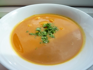 Smokey Butternut Squash soup with Butterbeans
